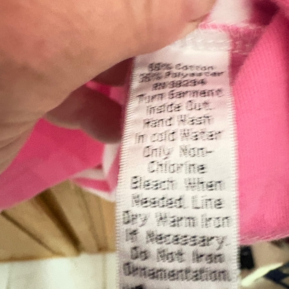 Quacker Factory Pink and White Striped Top with Sequins - Picture 3 of 5